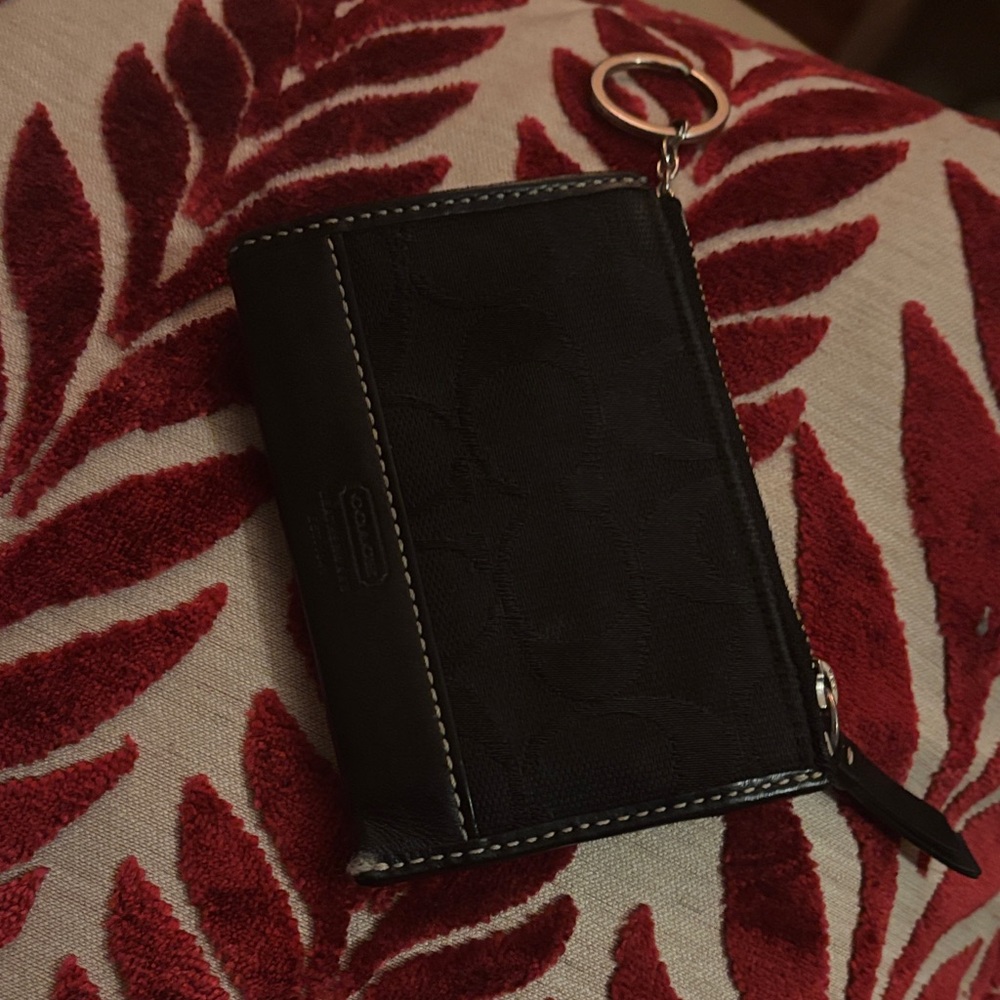 Coach Black Key & Card Holder